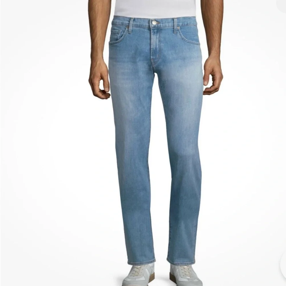 J Brand Kane Straight Fit Light Blue Denim Jeans Size 32 - Picture 1 of 7